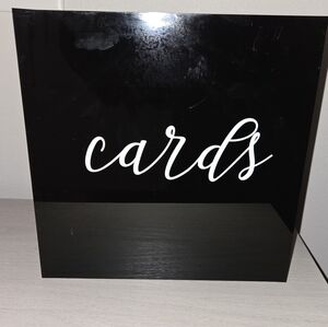 Black Card Holder Box